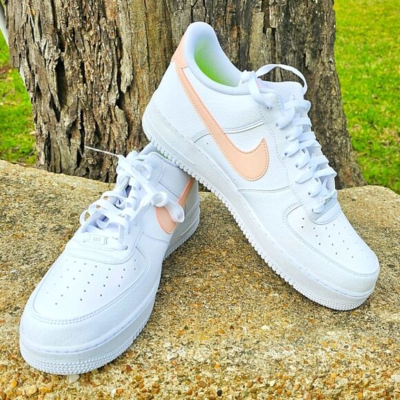 Nike Shoes - NEW NIKE AIR FORCE 1 LOW WHITE PEACHY PINK SIZE 15.5 WOMENS